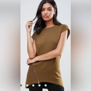 Warehouse oversized asymmetrical top size UK 16 (size 12 US)